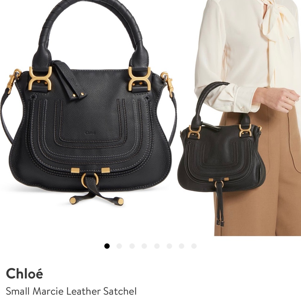 Small Marcie Leather Satchel - 100% Authentic
